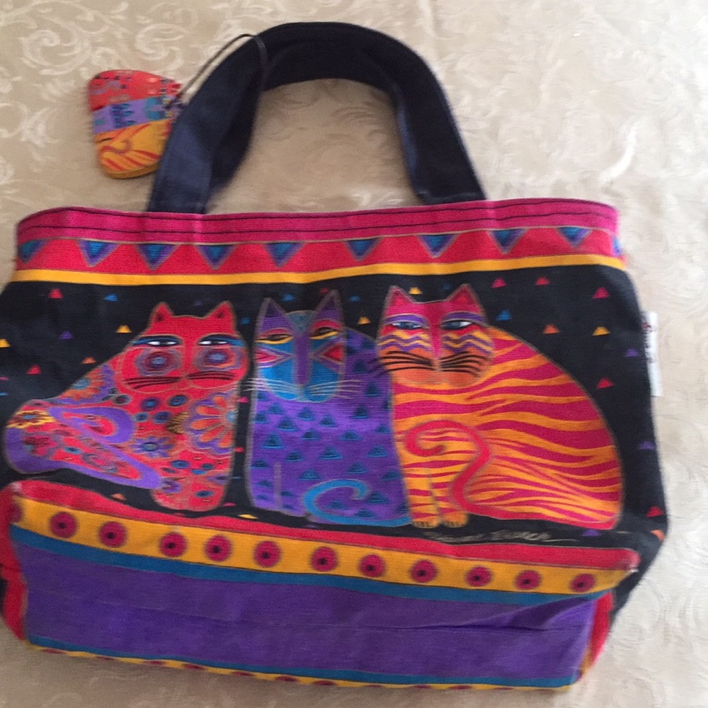 Laurel Burch small cat tote